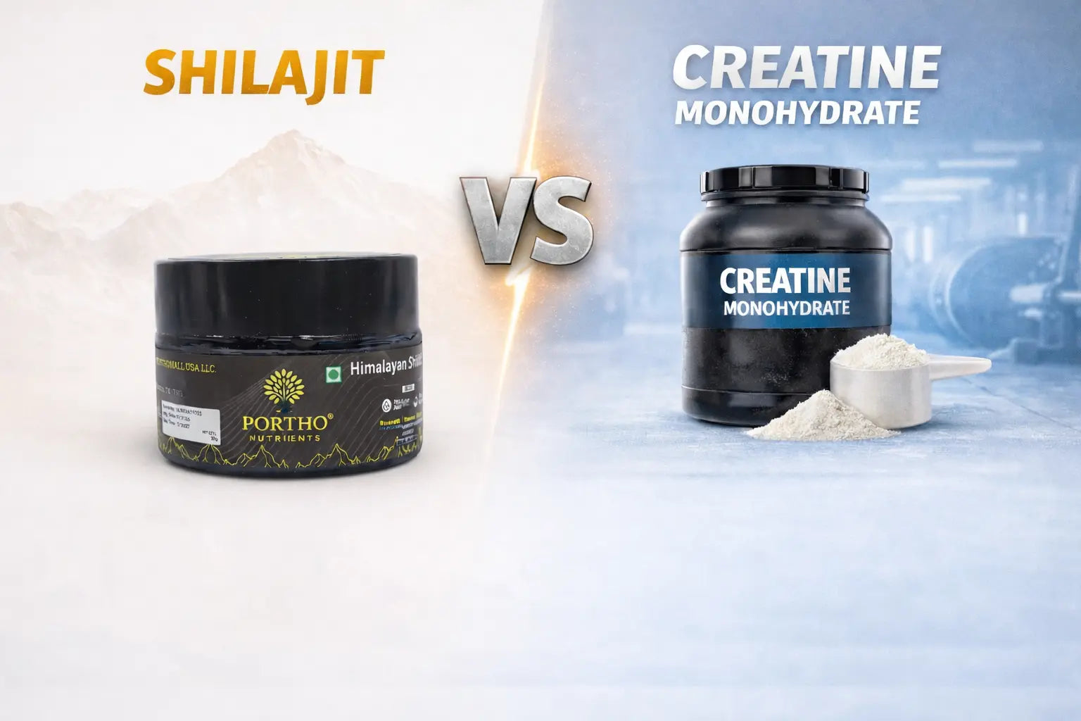 Shilajit vs Creatine Monohydrate: Which is Better for Muscle Growth, Strength & Energy?