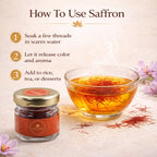 bowl full of water , saffron threads in it water colour bicome redish because of saffron , saffron jar closed full of saffron